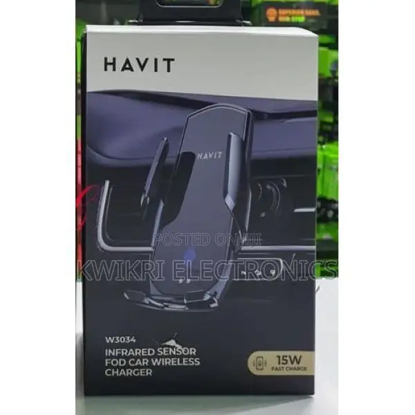 Havit W3034 Car Wireless Charger and Phone Holder