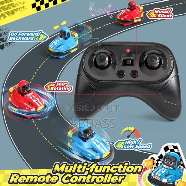 2-Player Rc Bumper Cars – Ejectable Drivers Lights - thumbnail 4