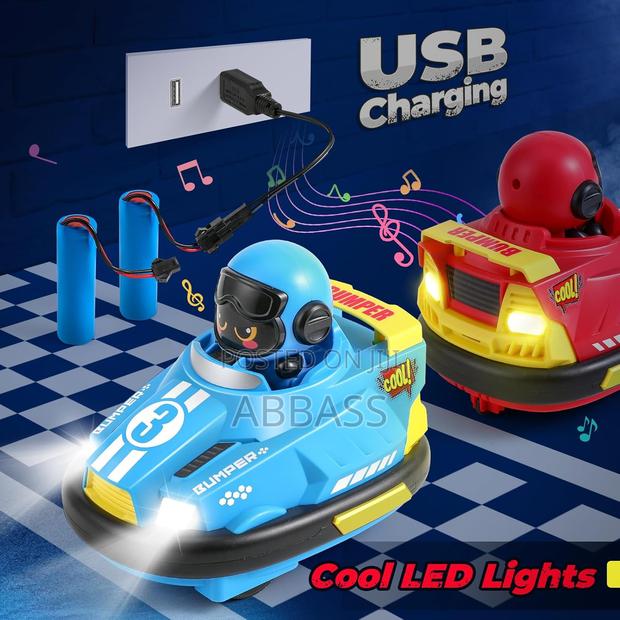 2-Player Rc Bumper Cars – Ejectable Drivers Lights - thumbnail 5