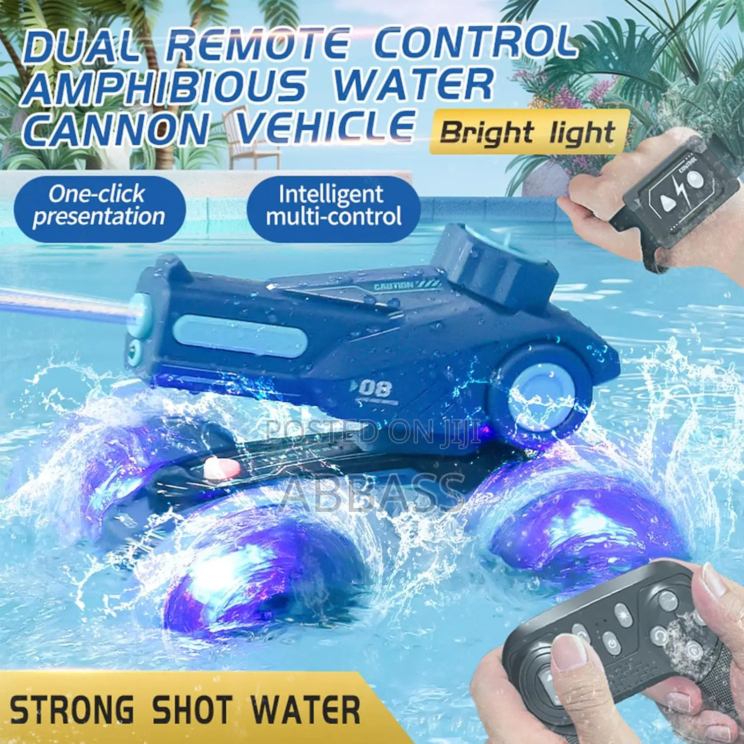 Amphibious Rc Stunt Car Boat – 4wd 360° Gesture Control