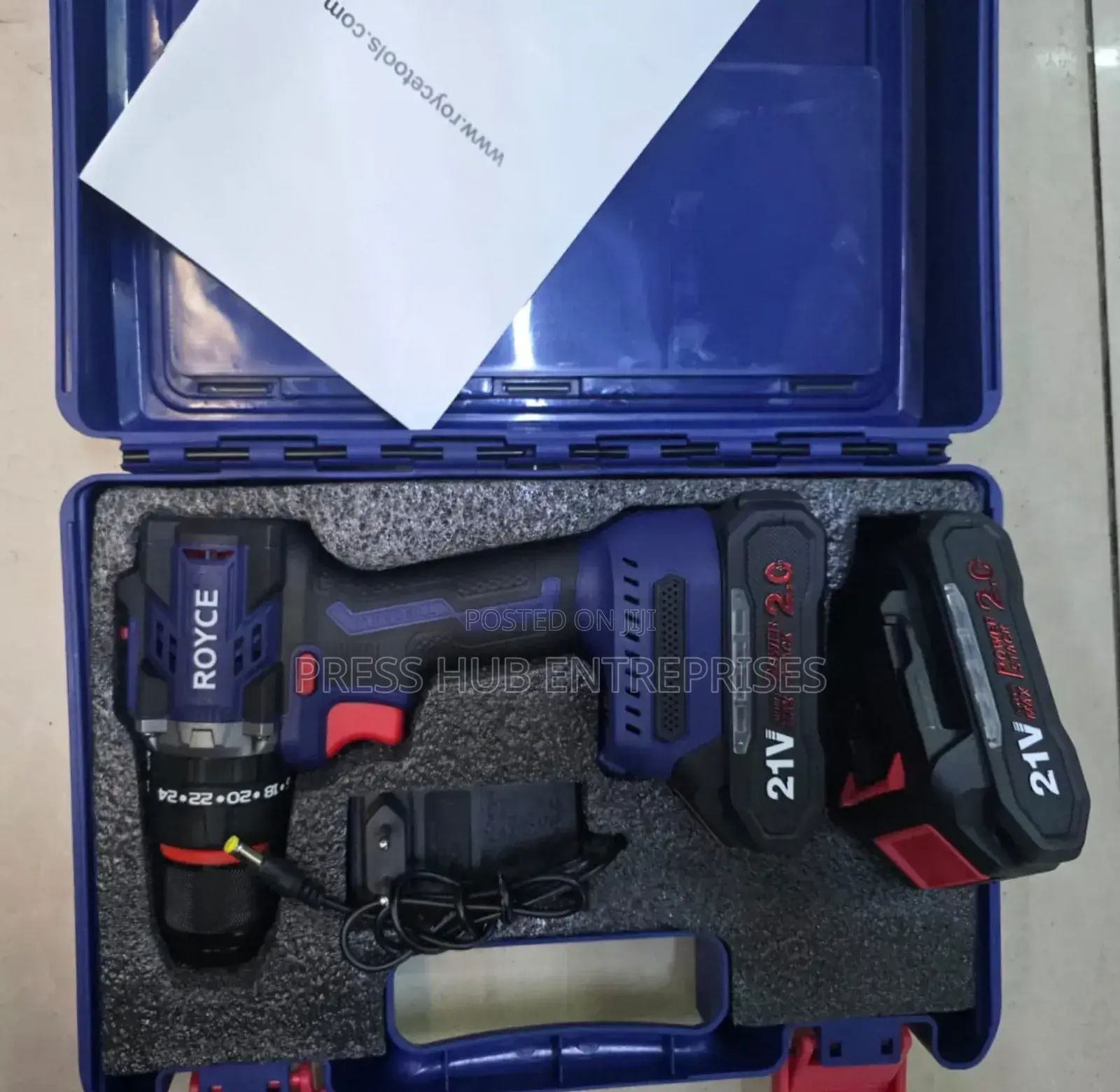 Royce 21v Brushless Cordless Drill.