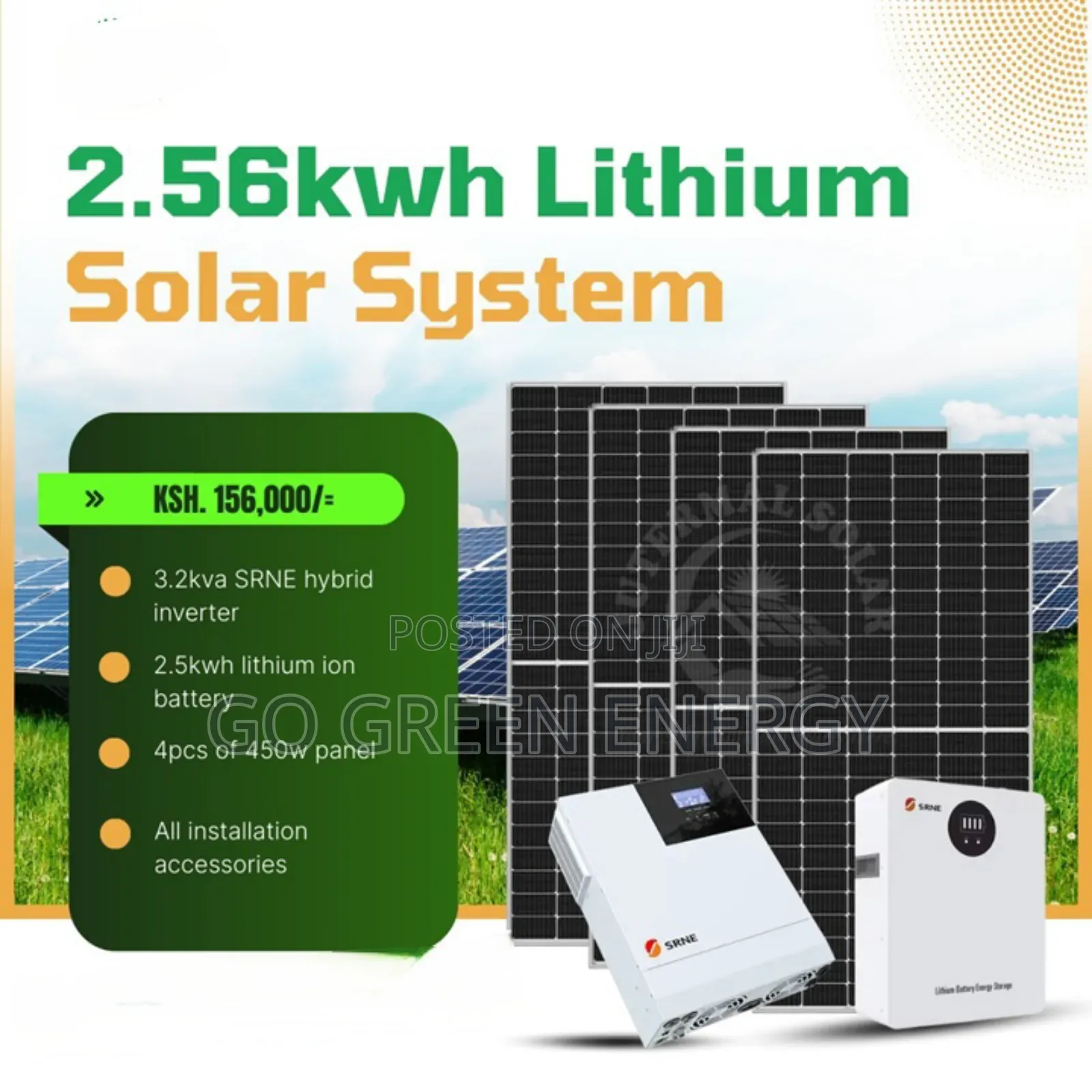 2.5kwh Lithium Solar System