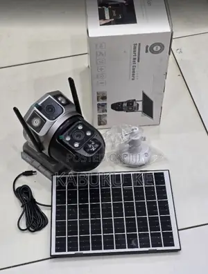 4g Solar Dual Lens Camera V380--dual-lens System