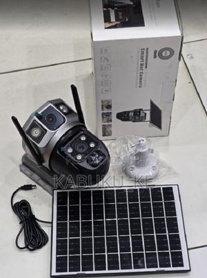 Dual Lens 4g Simcard Solar Powered Cctv Outdoor Camera With Audio