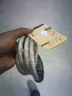 100cms 380gms Bicycle Lock 3 Keys 4 Digit Pass Code Steel And Rubber