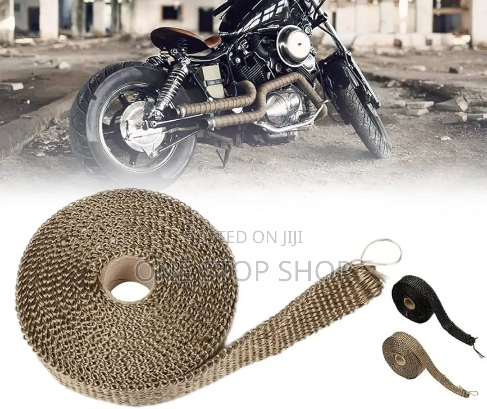 Titanium Basalt Manifold Header Exhaust Pipe Heat Wrap