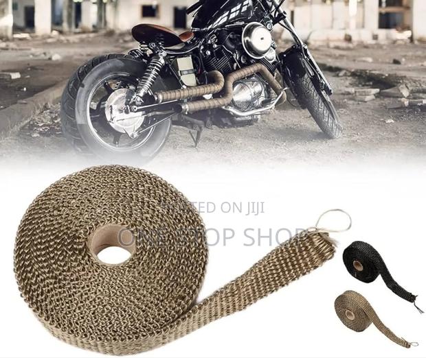 Titanium Basalt Manifold Header Exhaust Pipe Heat Wrap - main view