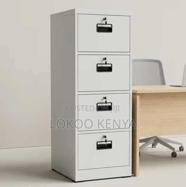 Office Cabinet; Imported Lock Key 4 Drawer Office File Cabinet - thumbnail 3