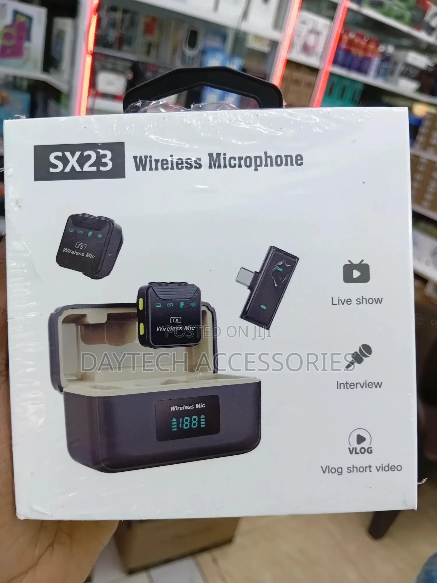 An Sx23 Wireless Microphone Set Designed for Content Creators.