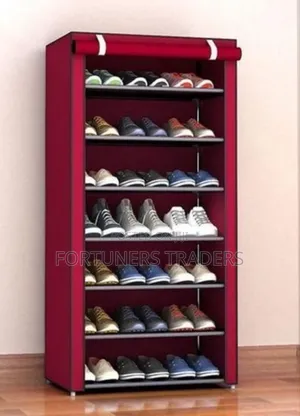 Shoe Rack With Cover/Single Column