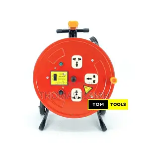 2.5mm X 50m Extension Cable Reel With Switch and 3 Sockets