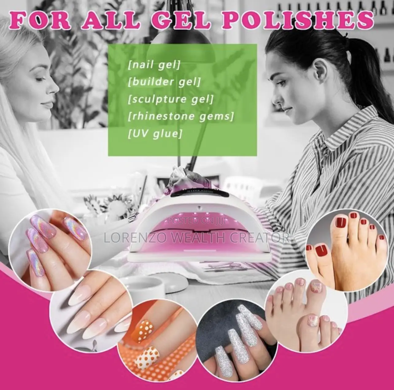 Nail Gel Polish Lamp Light for Salon 150 Watts