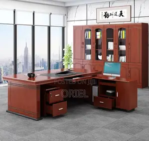 Office Desk : Executive L-Shaped Office Assistant Manager Desk