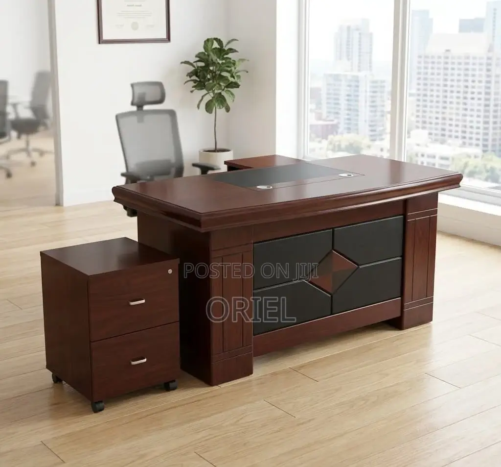Office Desk : Executive L-Shaped Office Assistant Manager Desk