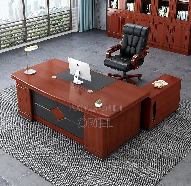 Office Desk : Executive L-Shaped Office Assistant Manager Desk
