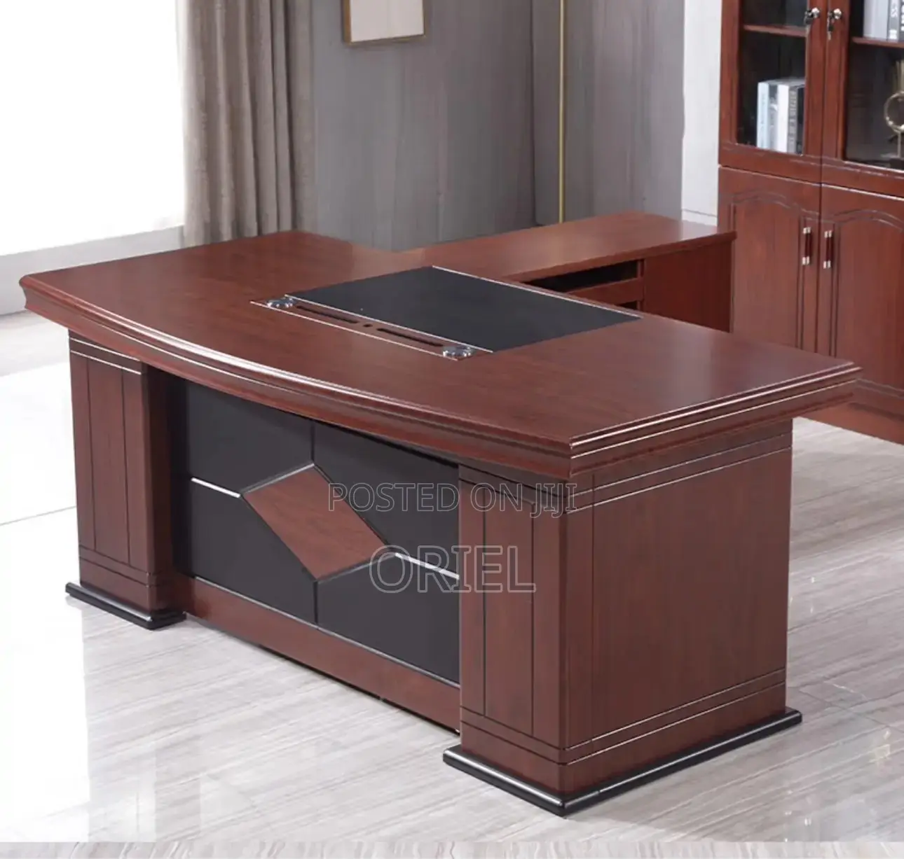 Office Desk : Executive L-Shaped Office Assistant Manager Desk