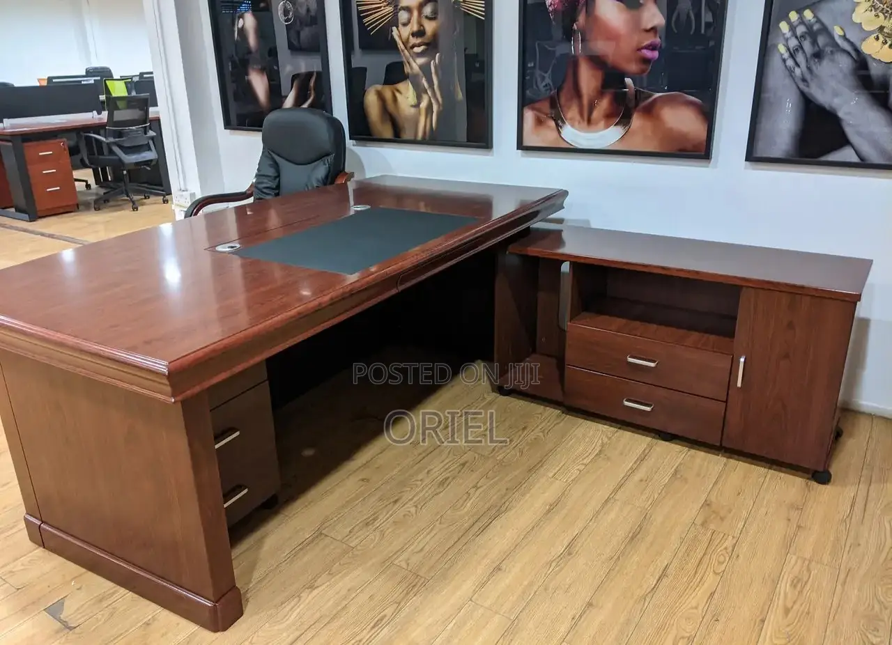 Office Desk : Executive L-Shaped Office Assistant Manager Desk