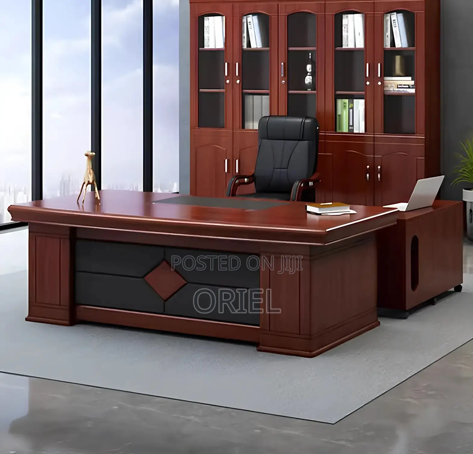 Office Desk : Executive L-Shaped Office Assistant Manager Desk