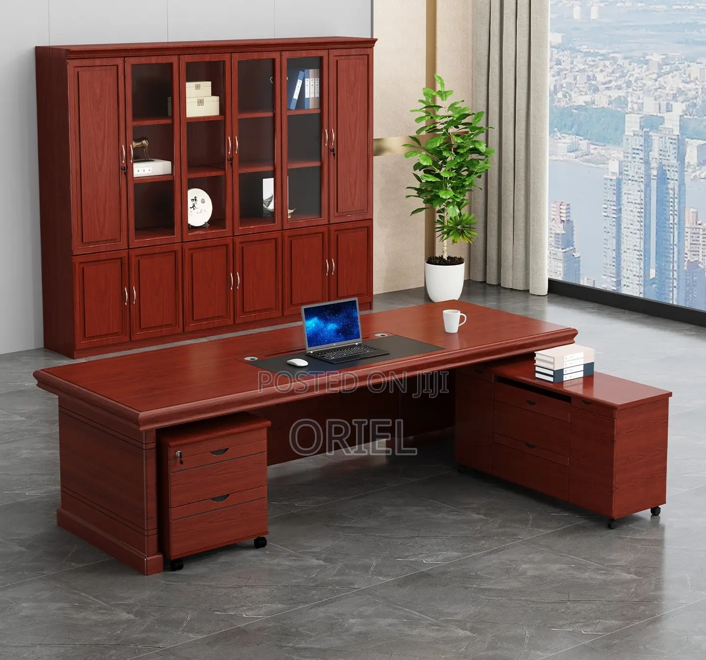 Office Desk : Executive L-Shaped Office Assistant Manager Desk