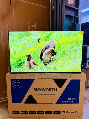 Skyworth 55" Uhd Google Tv Smart With Eye Care Frameless Bluetooth