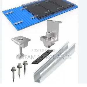 4 Pieces Solar Panel Aluminum Roof Mounting Mini Rail Es