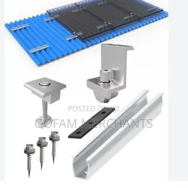 4 Pieces Solar Panel Aluminum Roof Mounting Mini Rail Es