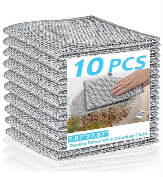 Steel Wire Cleaning Rag,Comes As A Set Of 10pcs