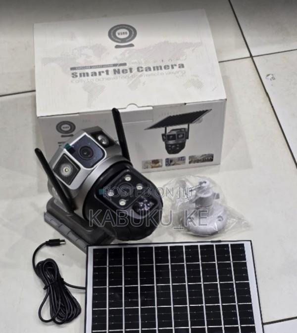 Dual Lens 4mp Cctv V380 App, Outdoor Security, Sim Slot, Night Vision