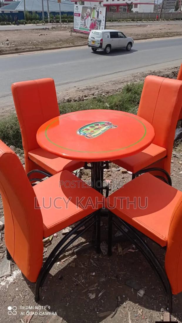 Log Executive Chairs With Marble Top and Black Strong Frame