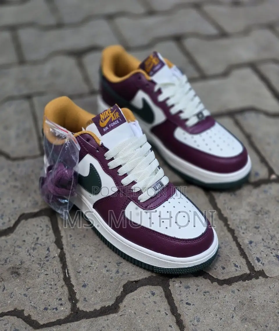 Nike Air Force 1 '07 Lv8 in the "Dark Team Red" Colorway. Size 39-44