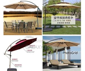 Heavy Base High Quality Canvas Outdoor Umbrella - thumbnail 2