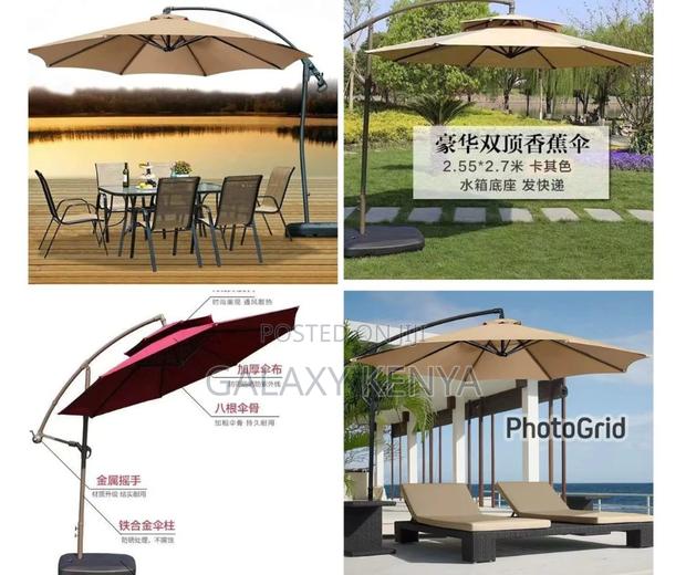 Heavy Base High Quality Canvas Outdoor Umbrella - main view