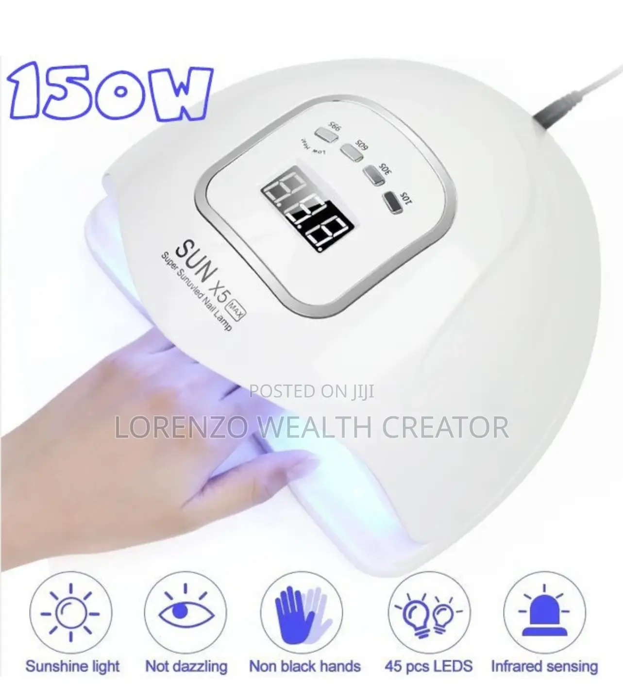 Professional Salon Fast Nail Dryer Polish Lamp Led Uv