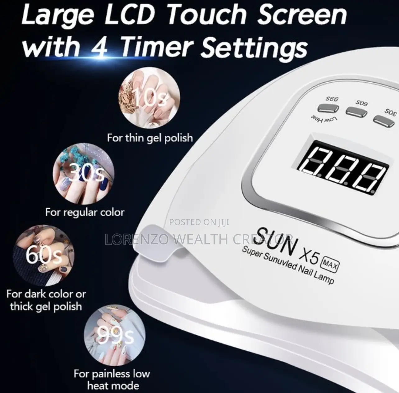 Professional Salon Fast Nail Dryer Polish Lamp Led Uv