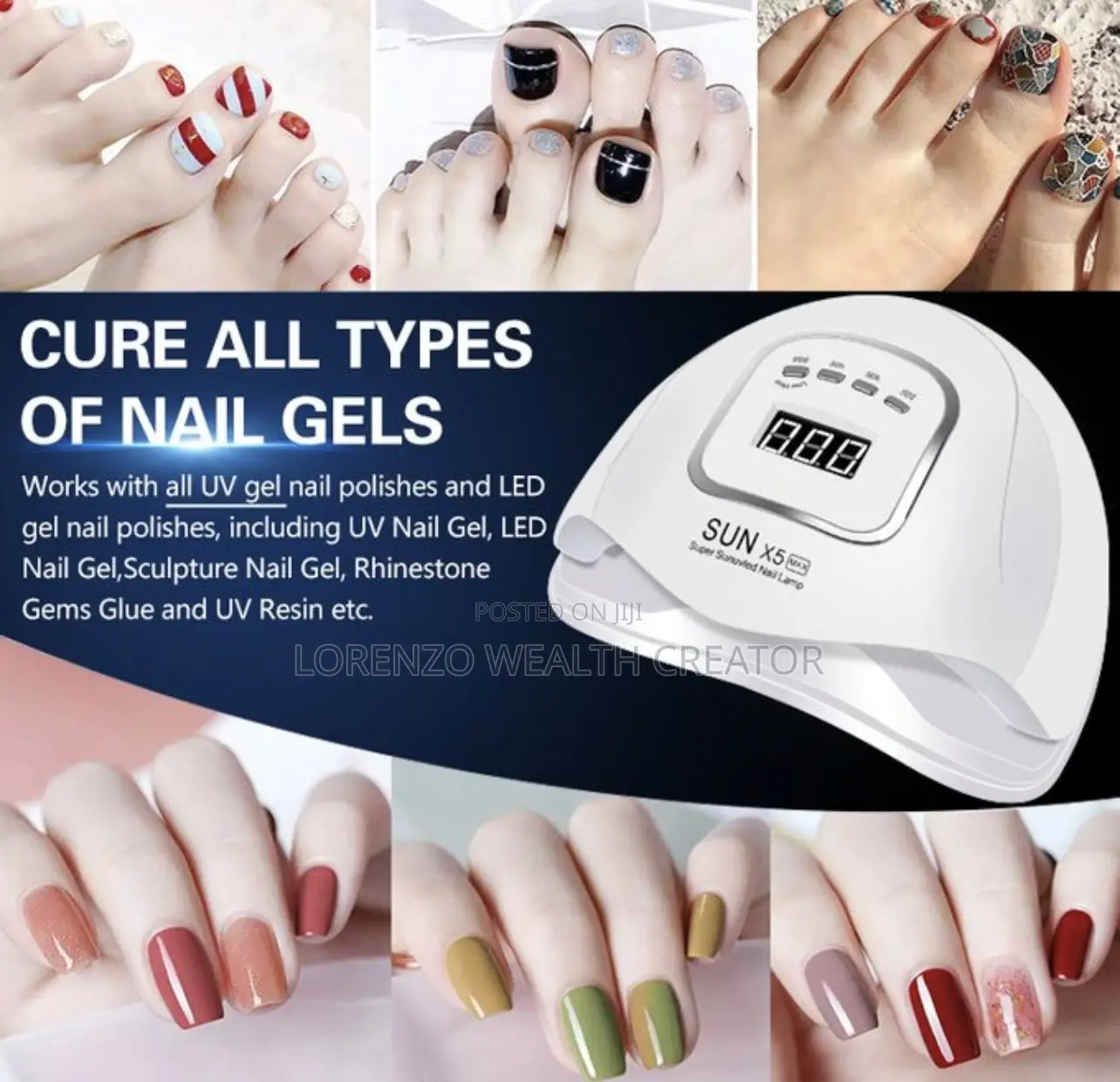 Professional Salon Fast Nail Dryer Polish Lamp Led Uv