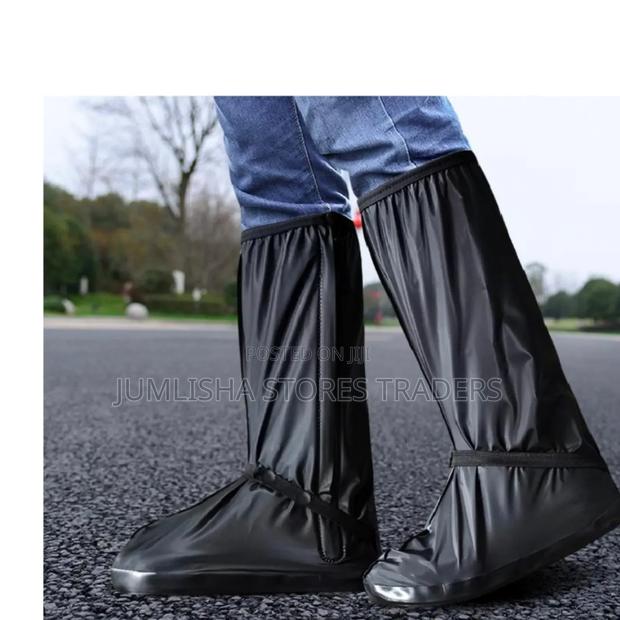 Black Waterproof Shoe Covers - thumbnail 2