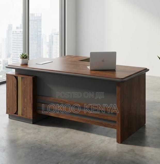 Office Desk; 1.6 M Modern Wooden Executive Office Desk - thumbnail 5