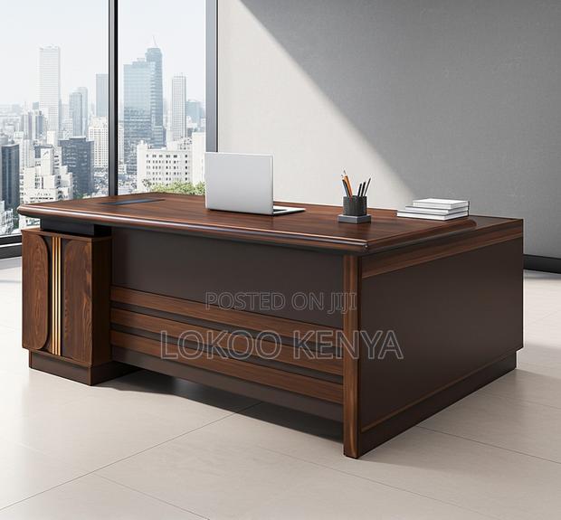 Office Desk; 1.6 M Modern Wooden Executive Office Desk - thumbnail 6