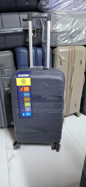 Medium Size Hard Rubber Travel Suitcase With Wheels - thumbnail 2