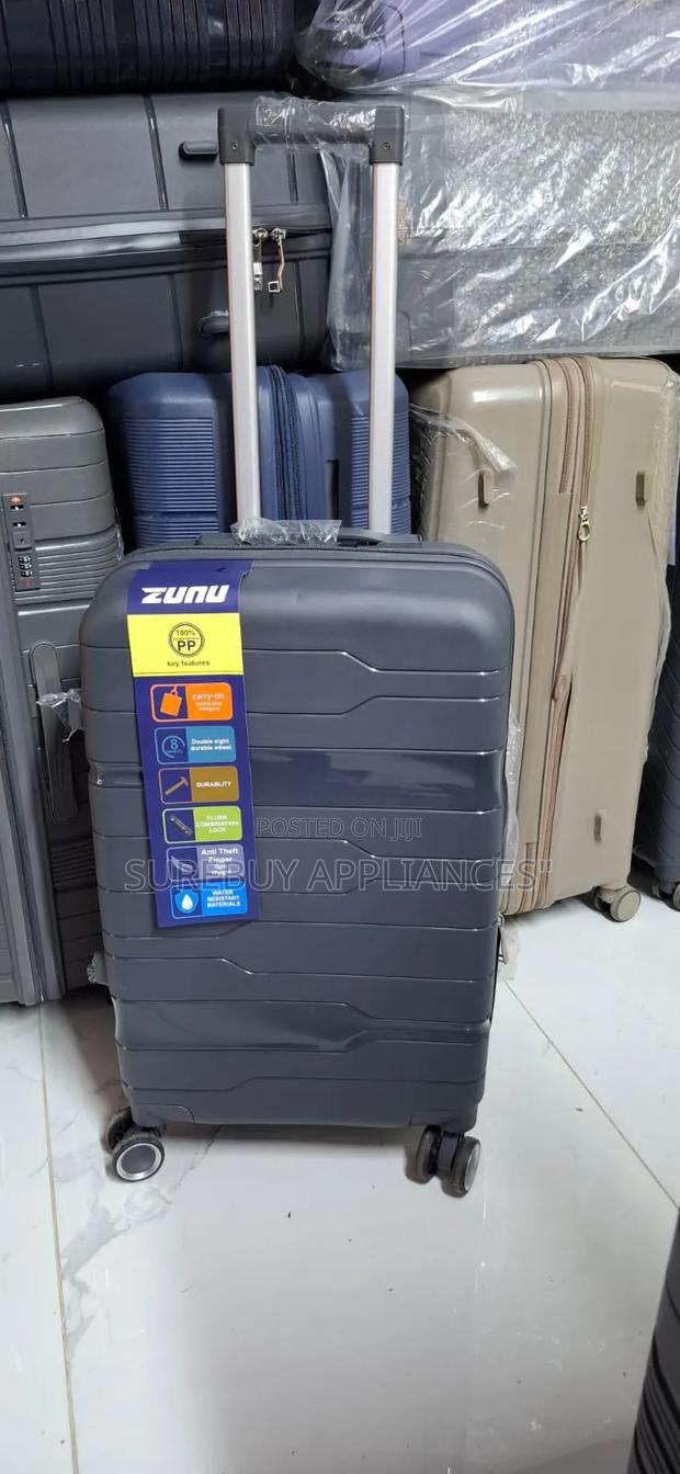 Medium Size Hard Rubber Travel Suitcase With Wheels - main view