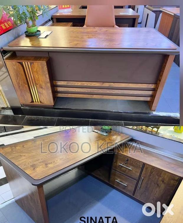 Office Desk; 1.6 M Modern Wooden Executive Office Desk - thumbnail 7