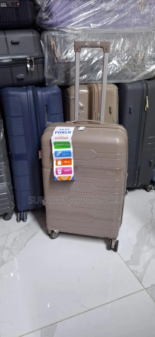 Medium Size Hard Rubber Travel Suitcase With Wheels - thumbnail 3