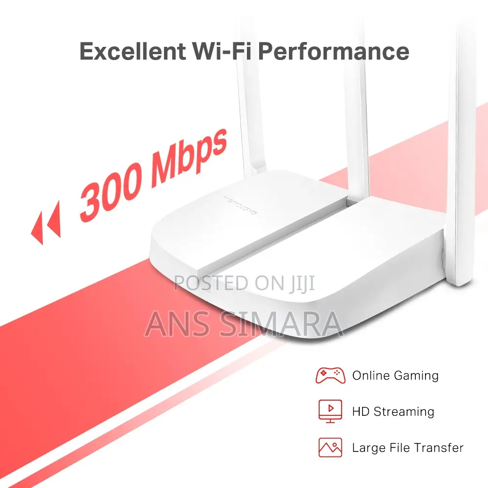 Mercusys 300mbs Multi-Mode Wireless Router Mw306r