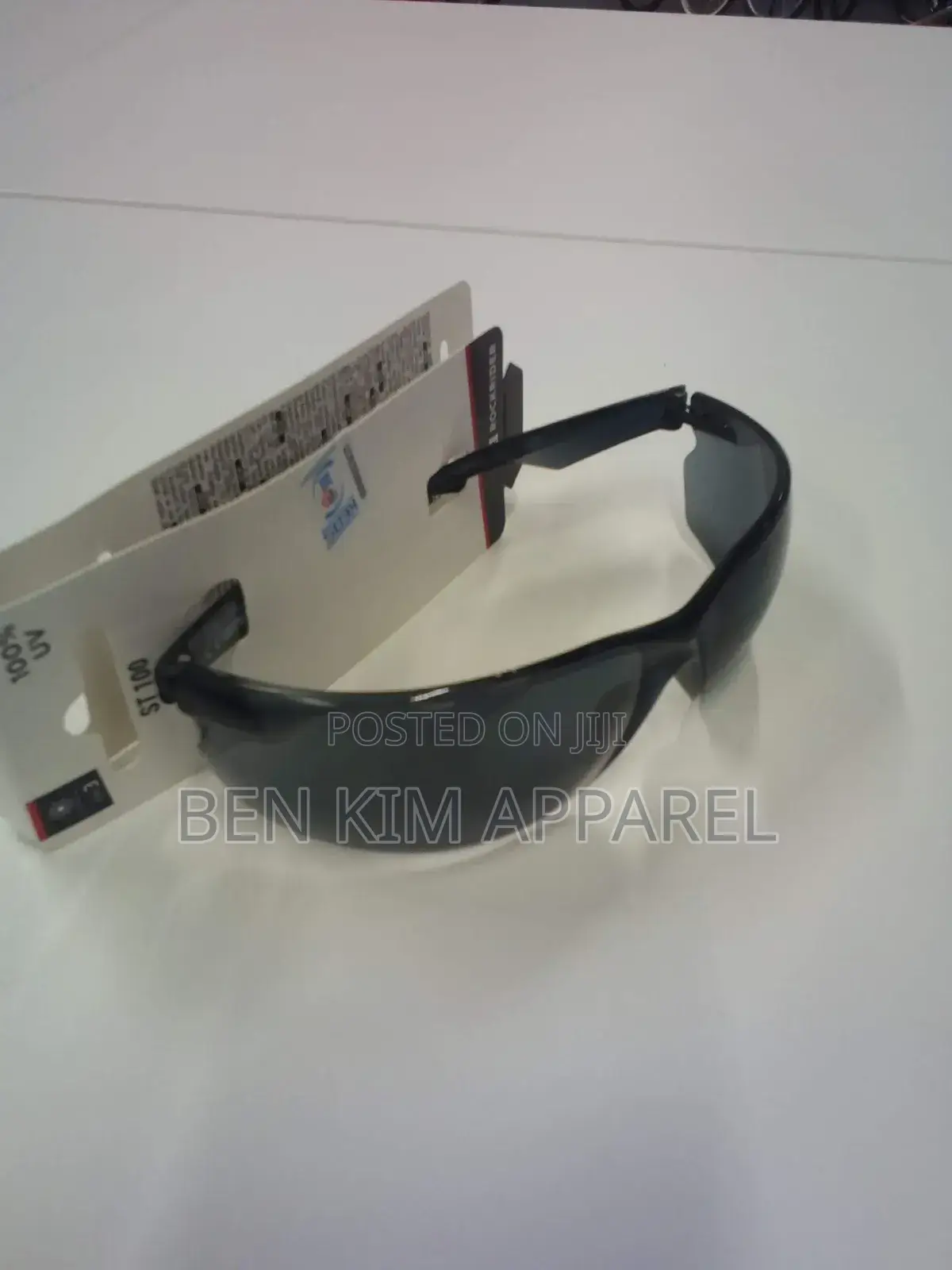 24gms Frameless Sports Sunglasses Black 100% Uv Filtration