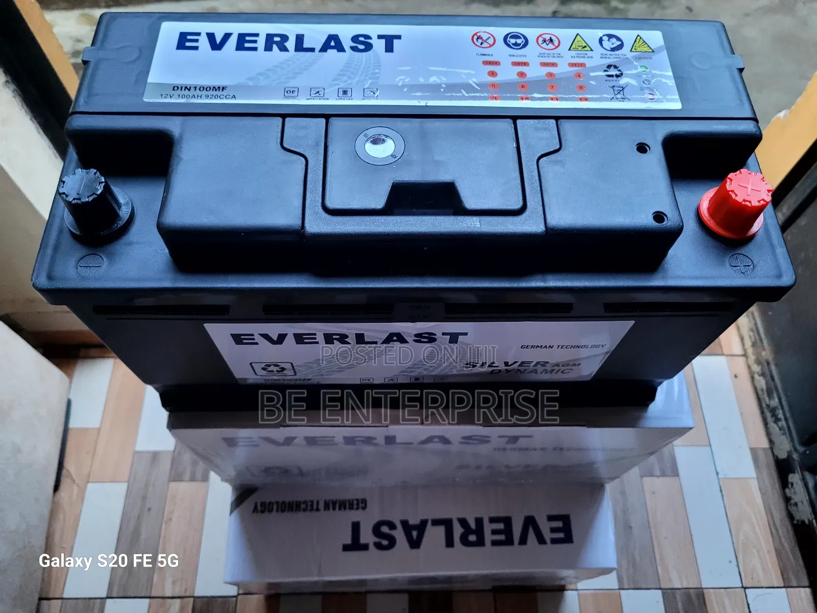 Everlast Din 100/100ah Automotive Battery