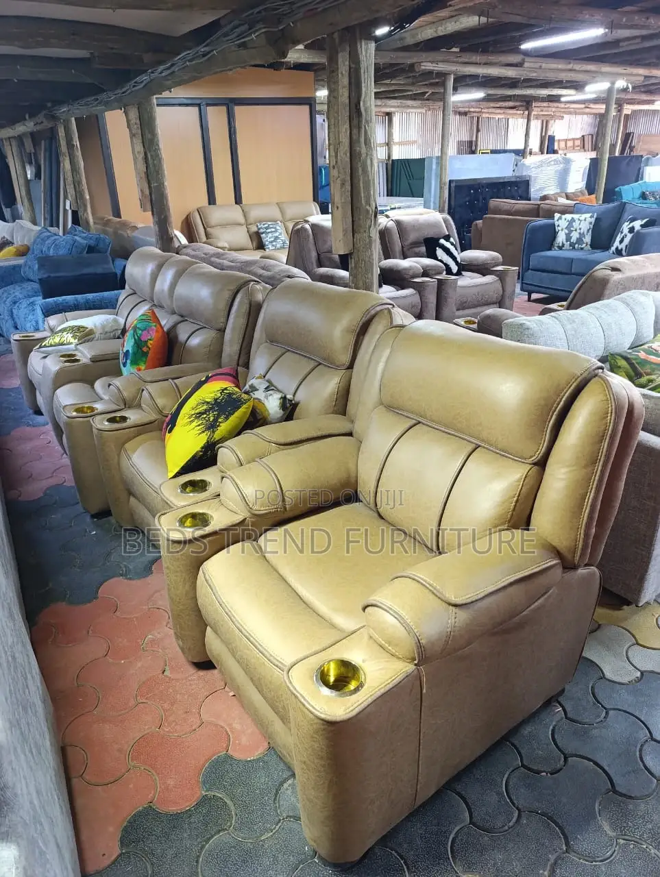 Bold Classy 7 Seater Semi Recliner Sofa 3,2,1,1