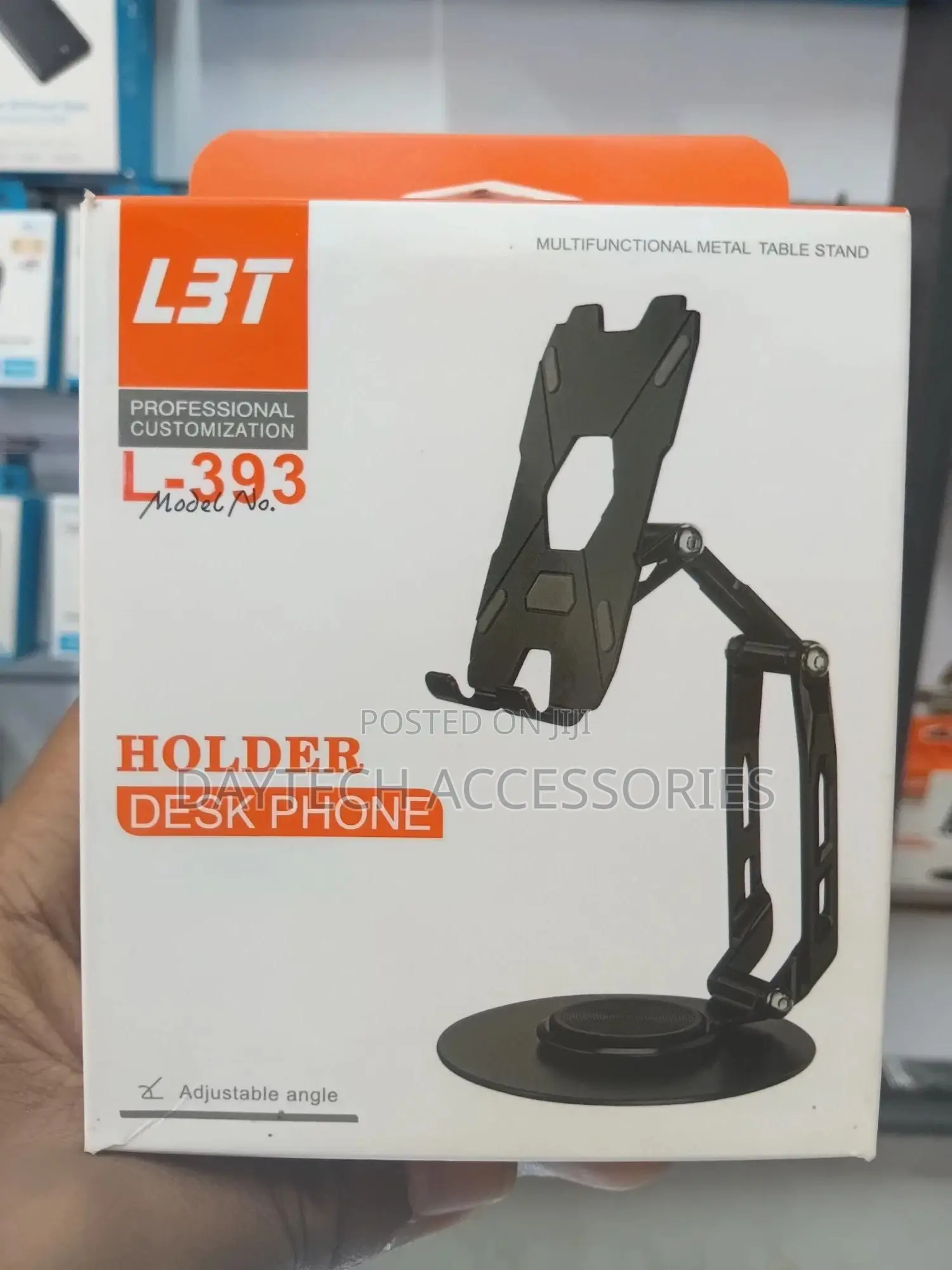 Universal 360° Rotatable Mobile Tablet Stand – Silver (L393)