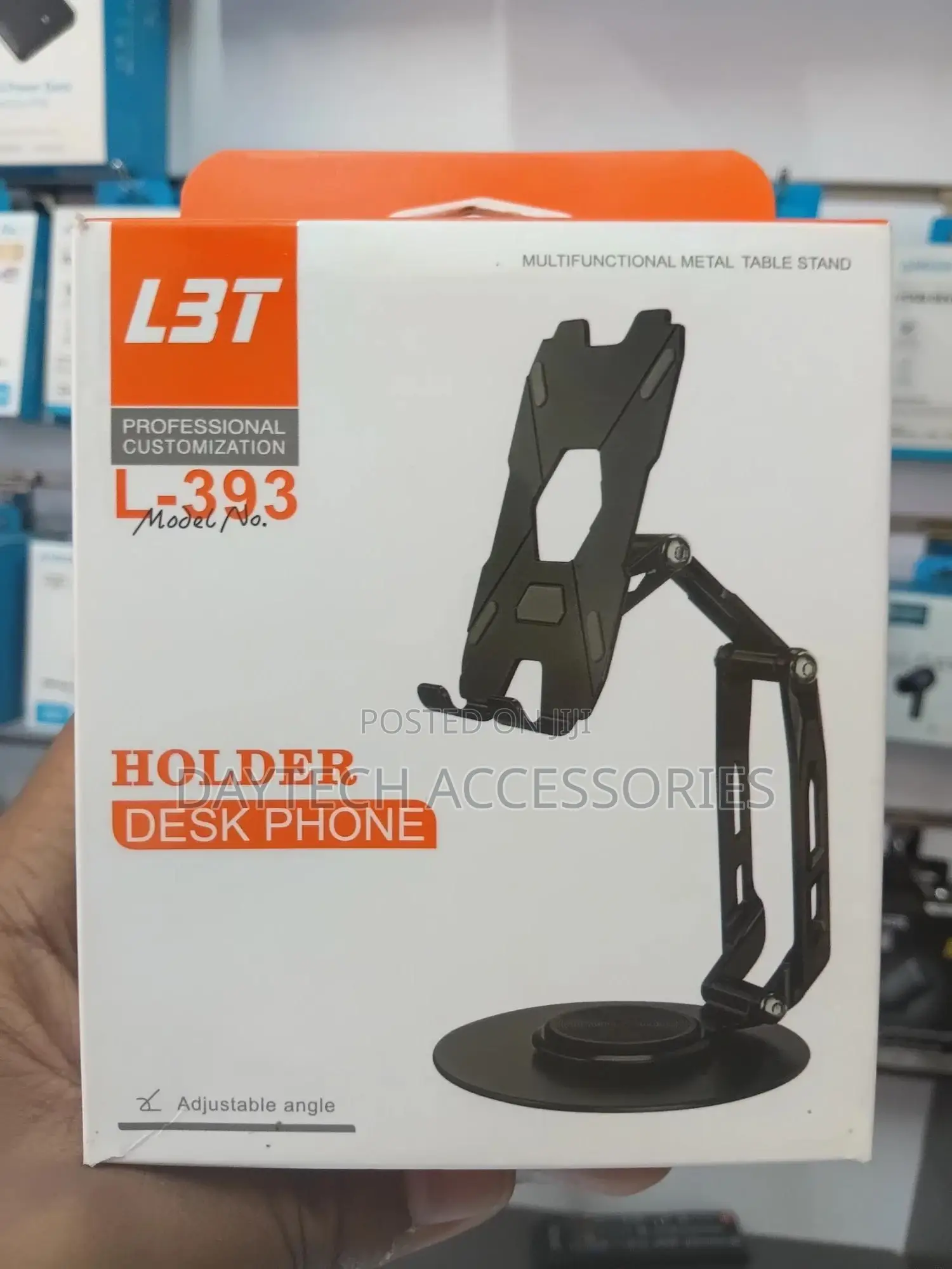 Universal 360° Rotatable Mobile Tablet Stand – Silver (L393)