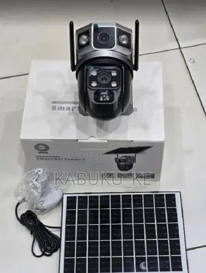 4g Dual Lens Solar Cctv Camera With Simcard Slot