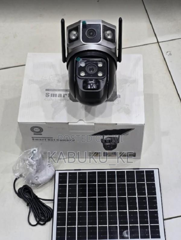 4g Dual Lens Solar Cctv Camera With Simcard Slot